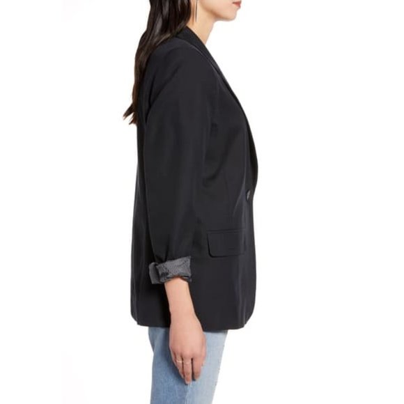 NWT! Black One-Button Blazer - Picture 11 of 15